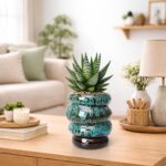 Ceramic 5 inch Plant Pot - Planter for Indoor Plants with Drainage Hole, Flower ... - Image 8