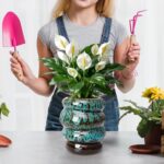 Ceramic 5 inch Plant Pot - Planter for Indoor Plants with Drainage Hole, Flower ... - Image 9