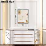 AAZZKANG Small Wall Mirror Decorative Metal Framed Mirrors Modern for Bedroom Ba... - Image 3