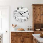 KECYET Wall Clock Battery Operated 18 Inch Large Gray Silent Non Ticking Country... - Image 5