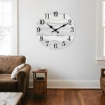 KECYET Wall Clock Battery Operated 18 Inch Large Gray Silent Non Ticking Country... - Image 6