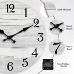 KECYET Wall Clock Battery Operated 18 Inch Large Gray Silent Non Ticking Country... - Image 7