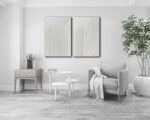 Creespi White Abstract Wall Art - Hand Painted Thick Textured Art Painting 24x36... - Image 6