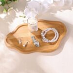 Wood Decorative Serving Tray for Candles Perfume, Cloud Jewelry Tray Trinket Dis... - Image 3