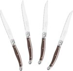 French Home Laguiole 4-Piece Steak Knife Set – Sophisticated Stainless Steel Din... - Image 3