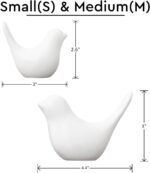 White Bird Statue Set – Modern Tabletop Sculptures for Living Room, Entryway, Fi... - Image 3