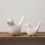 White Bird Statue Set – Modern Tabletop Sculptures for Living Room, Entryway, Fi... - Image 5
