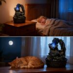 Three Bowls with Rotating Ball Flowing Tabletop Fountain Home Décor Indoor Decor... - Image 5