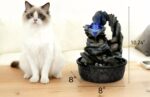 Three Bowls with Rotating Ball Flowing Tabletop Fountain Home Décor Indoor Decor... - Image 8