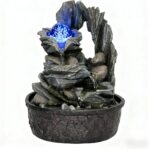 Three Bowls with Rotating Ball Flowing Tabletop Fountain Home Décor Indoor Decor... - Image 9