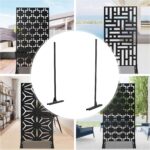 Metal Privacy Screen Stand, Outdoor Privacy Screen Panels Stand, Privacy Screen ... - Image 5