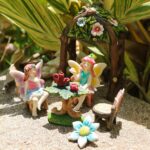 BangBangDa Miniature Fairy Garden Decoration Set - Mini Fairy Figurines Houses A... - Image 3