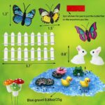 BangBangDa Miniature Fairy Garden Decoration Set - Mini Fairy Figurines Houses A... - Image 6