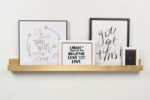 Kate and Laurel Levie Modern Floating Wall Shelf Picture Frame Holder Ledge, Gol... - Image 3