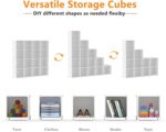 AWTATOS Cube Storage Organizer, 16 Cube Closet Organizer, Stackable Storage Cube... - Image 6