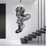 Irregular Line Metal Wall Decor, Abstract Line Metal Wall Art, Modern Luxury Wal... - Image 6