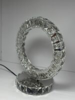 Glass Ring Design Crystal LED Table Lamp, Warm White Light - Image 6