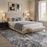 Area Rug Living Room Rugs - 8x10 Large Soft Indoor Neutral Modern Abstract Low P... - Image 3