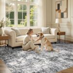 Area Rug Living Room Rugs - 8x10 Large Soft Indoor Neutral Modern Abstract Low P... - Image 5