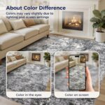 Area Rug Living Room Rugs - 8x10 Large Soft Indoor Neutral Modern Abstract Low P... - Image 7