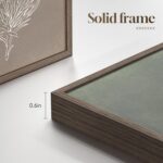 Framed Boho Botanical Wall Art for Living Room, 4 Piece Rustic Floral Canvas Pai... - Image 4