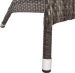 SAFAVIEH Outdoor - Edna 3-Piece Lounge Set - Grey Brown & White - Steel Frame & ... - Image 10
