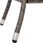 SAFAVIEH Outdoor - Edna 3-Piece Lounge Set - Grey Brown & White - Steel Frame & ... - Image 11