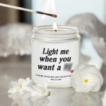 Light Me When You Want A B Candle Gifts for Him - Valentines Day Engagement Anni... - Image 3