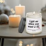 Light Me When You Want A B Candle Gifts for Him - Valentines Day Engagement Anni... - Image 4