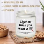 Light Me When You Want A B Candle Gifts for Him - Valentines Day Engagement Anni... - Image 5