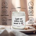 Light Me When You Want A B Candle Gifts for Him - Valentines Day Engagement Anni... - Image 6