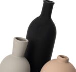 Ceramic Vase Set of 3, Modern Minimalist Neutral Home Decor, Boho Rustic Farmhou... - Image 5