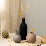 Ceramic Vase Set of 3, Modern Minimalist Neutral Home Decor, Boho Rustic Farmhou... - Image 6