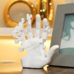 HASMI Office Desk Decor Luxury Abstract White Palm Modeling Ornaments Living Roo... - Image 5