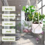 2 Pack Macrame Plant Hangers, 20‘’ Plant Hangers Indoor, Handmade Woven Cotton S... - Image 5