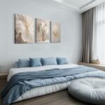 DIACEES 3 Pcs White Peony Wall Art Beige Floral Wall Decor Neutral Modern Aesthe... - Image 6
