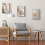 DIACEES 3 Pcs White Peony Wall Art Beige Floral Wall Decor Neutral Modern Aesthe... - Image 8