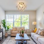 Gold Semi Flush Mount Bubble Chandelier Light Fixture - 19 Hand-Blown Colorful G... - Image 6