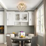 Gold Semi Flush Mount Bubble Chandelier Light Fixture - 19 Hand-Blown Colorful G... - Image 9