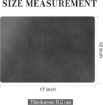 Roxifina Faux Leather Placemats Set of 4 - Vinyl Placemats Wipeable Waterproof O... - Image 4
