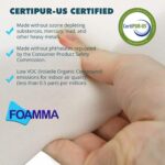 Foamma 5" x 22" x 22" High Density Upholstery Foam Padding for Cushions and Seat... - Image 5