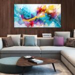 LAOTOART Abstract Canvas Wall-Art for Living Room - Colorful Wall Art Bedroom Of... - Image 5