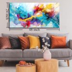 LAOTOART Abstract Canvas Wall-Art for Living Room - Colorful Wall Art Bedroom Of... - Image 8