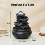 Tabletop Fountain Indoor Waterfall Meditation Fountain,Desktop Water Feature wit... - Image 3