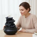 Tabletop Fountain Indoor Waterfall Meditation Fountain,Desktop Water Feature wit... - Image 7