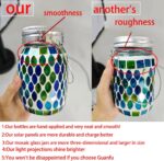 Mosaic Lights Solar Outdoor Hanging Lanterns, Garden Decor Christmas Gifts for W... - Image 4