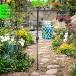 Mosaic Lights Solar Outdoor Hanging Lanterns, Garden Decor Christmas Gifts for W... - Image 9
