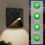 QQCherry Outdoor Light Fixtures Wall Mount Dusk to Dawn, Porch Lights with 3 Lig... - Image 5