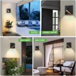 QQCherry Outdoor Light Fixtures Wall Mount Dusk to Dawn, Porch Lights with 3 Lig... - Image 8