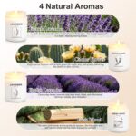 Scented Candles for Home,4 Pack Soy Candle Gift Set with 4 Fragrance Scents,Arom... - Image 3